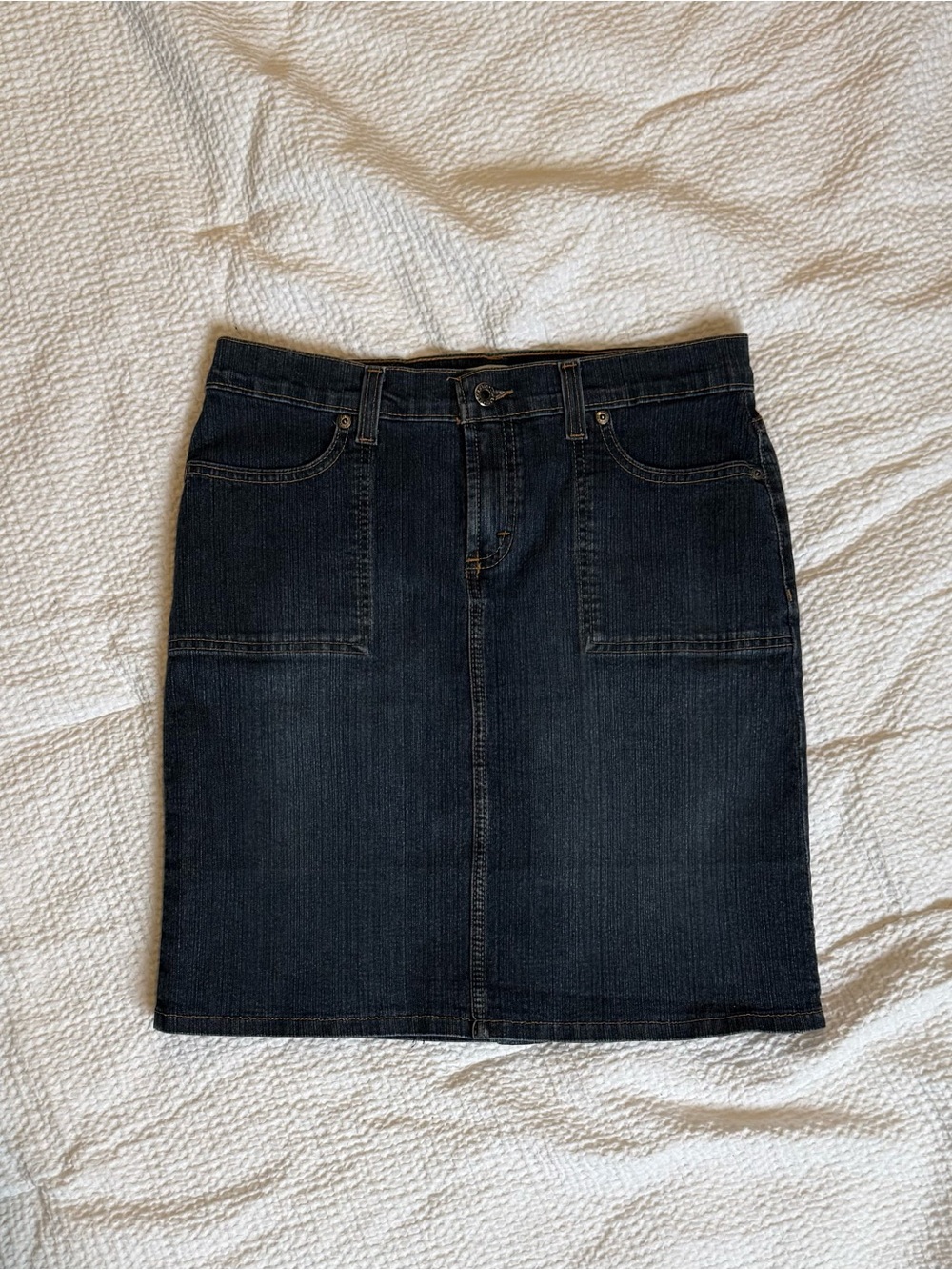 Tommy Hilfiger Dark Blue Denim Skirt